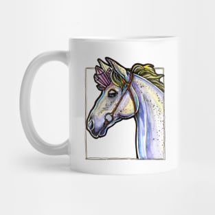 watercolor drawing " Unicorn with a crystal horn" Mug